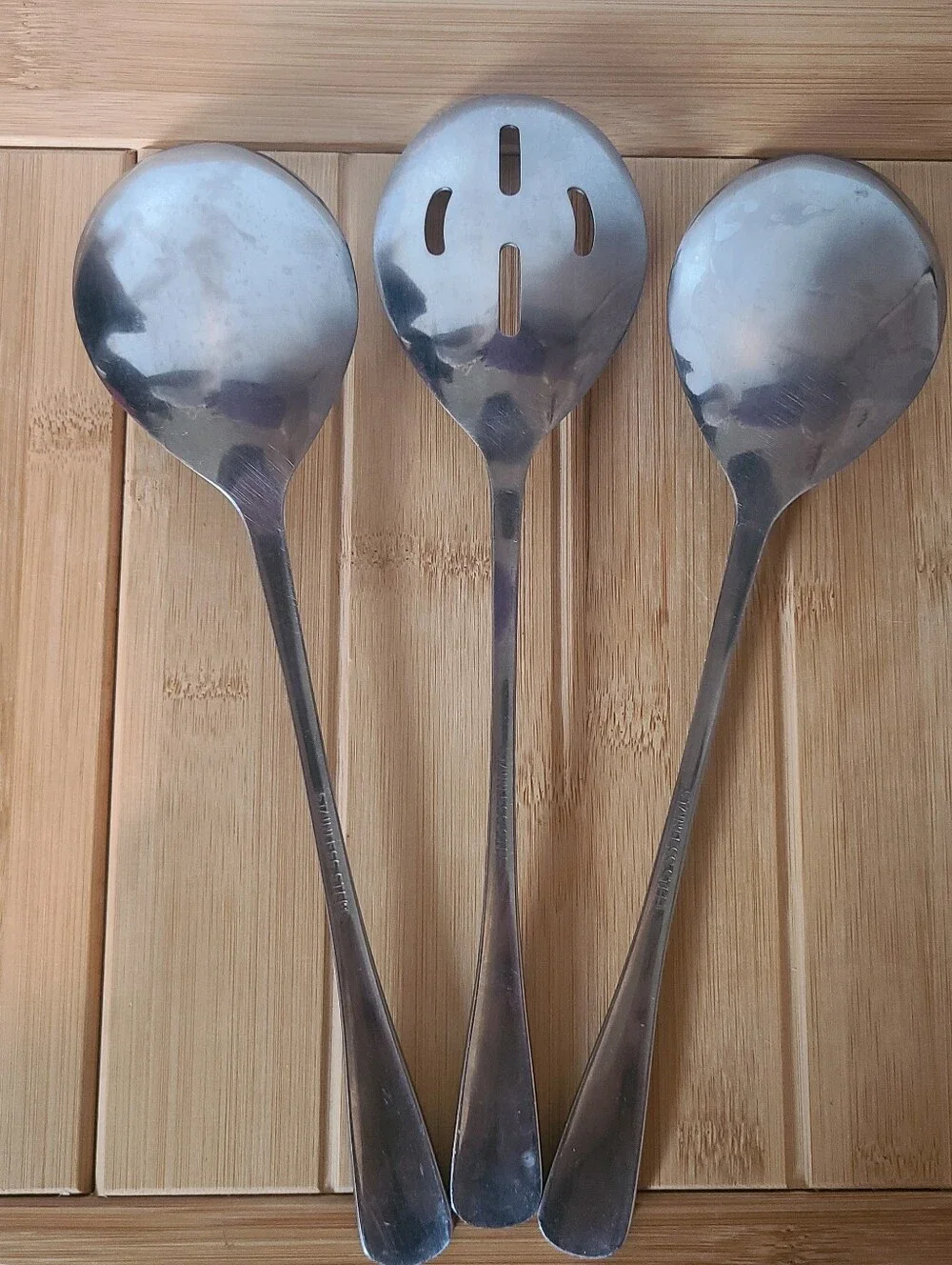 Set Of Stainless Steel Serving Spoons